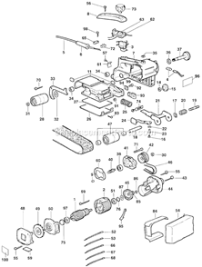 Page A Diagram and Parts List for 4024 Type 6 Black and Decker Belt or Drum Sander